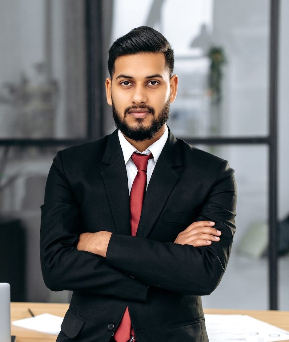 portrait of elegant serious confident successful i 37H49YM